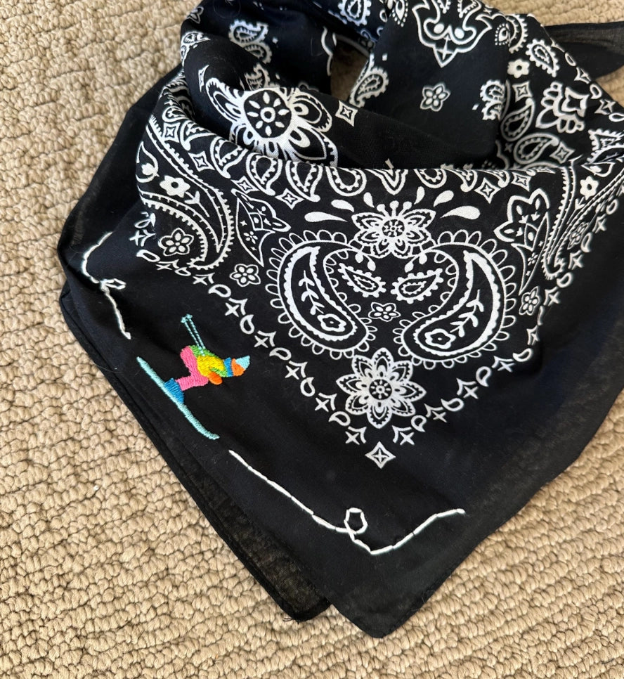 EMBROIDERED BANDANA