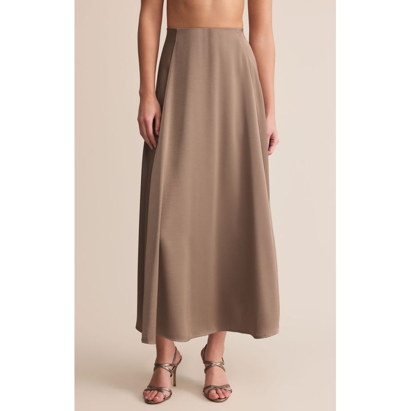 Northpointe Satin Midi Skirt