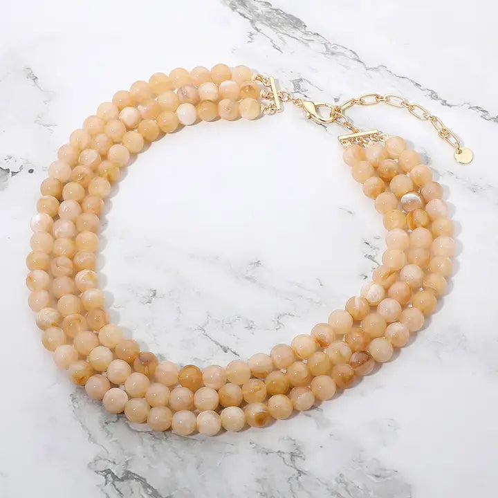 Multi Strand Beaded Necklace