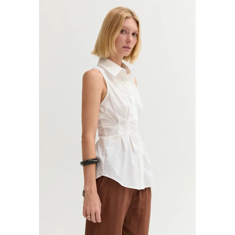JAY PLEATED SL TOP