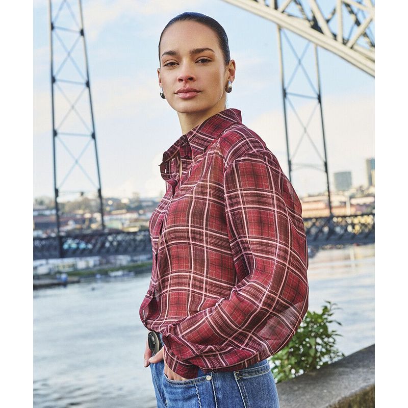 Autumn Check Blouse