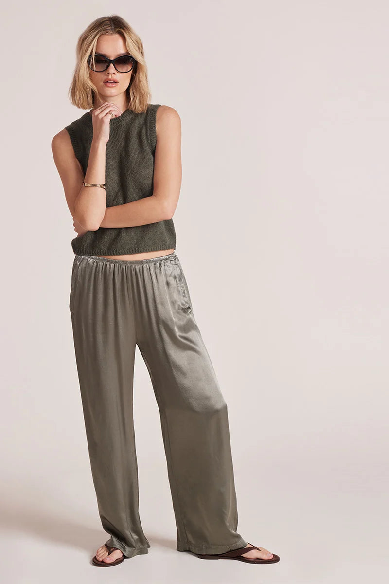 Draped Wide Leg Pant