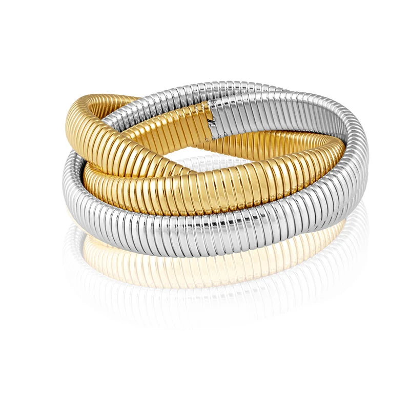 Two Tone Infinity Bracelet