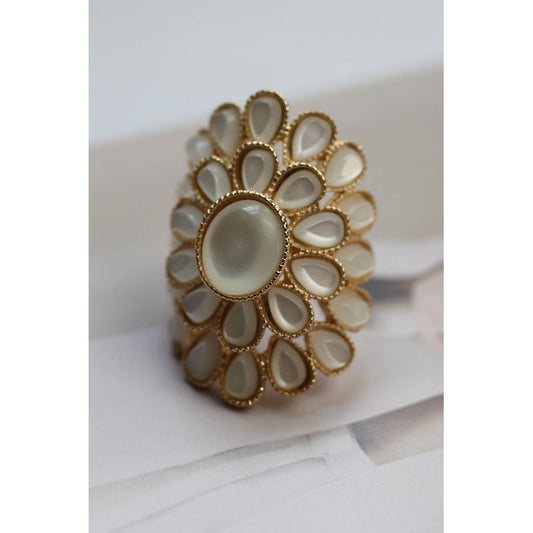 Opal Flower Ring