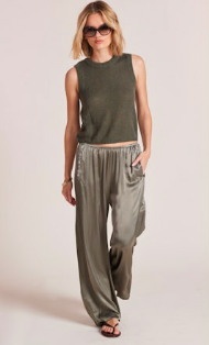 Draped Wide Leg Pant