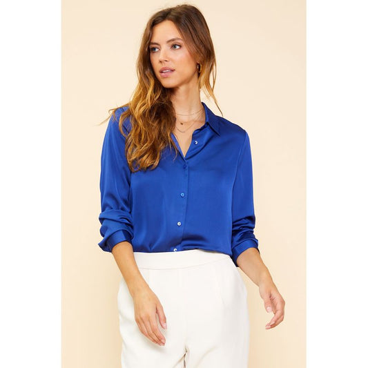 Recycled Classic Satin Blouse