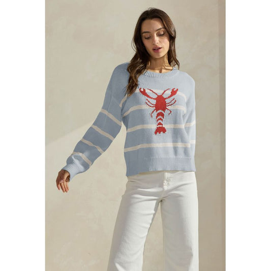 STRIPE LOBSTER SWEATER