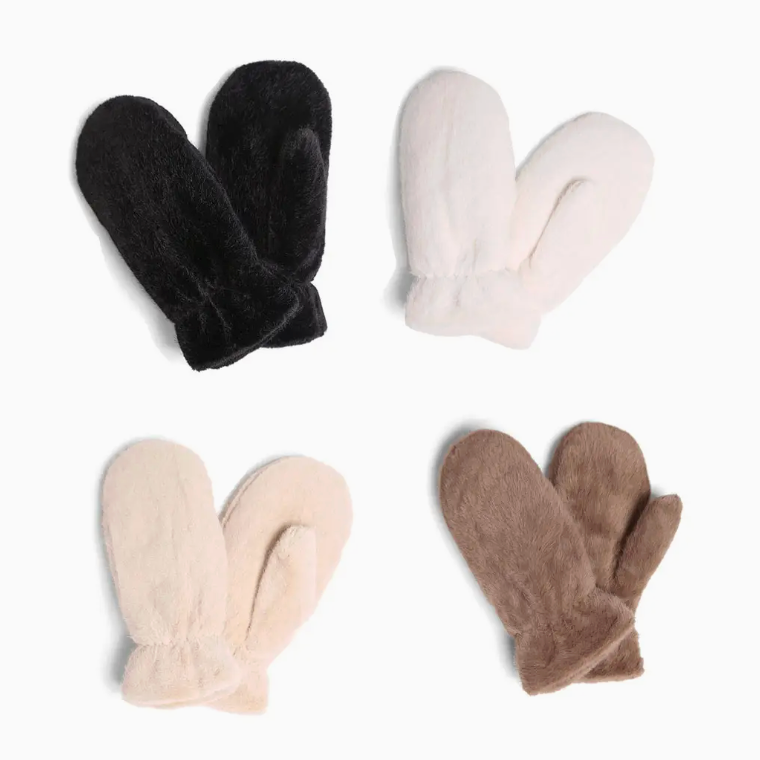 Faux Fur Cuff Mitten