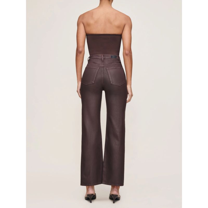 Karmine Coated HIgh Rise Wide Leg
