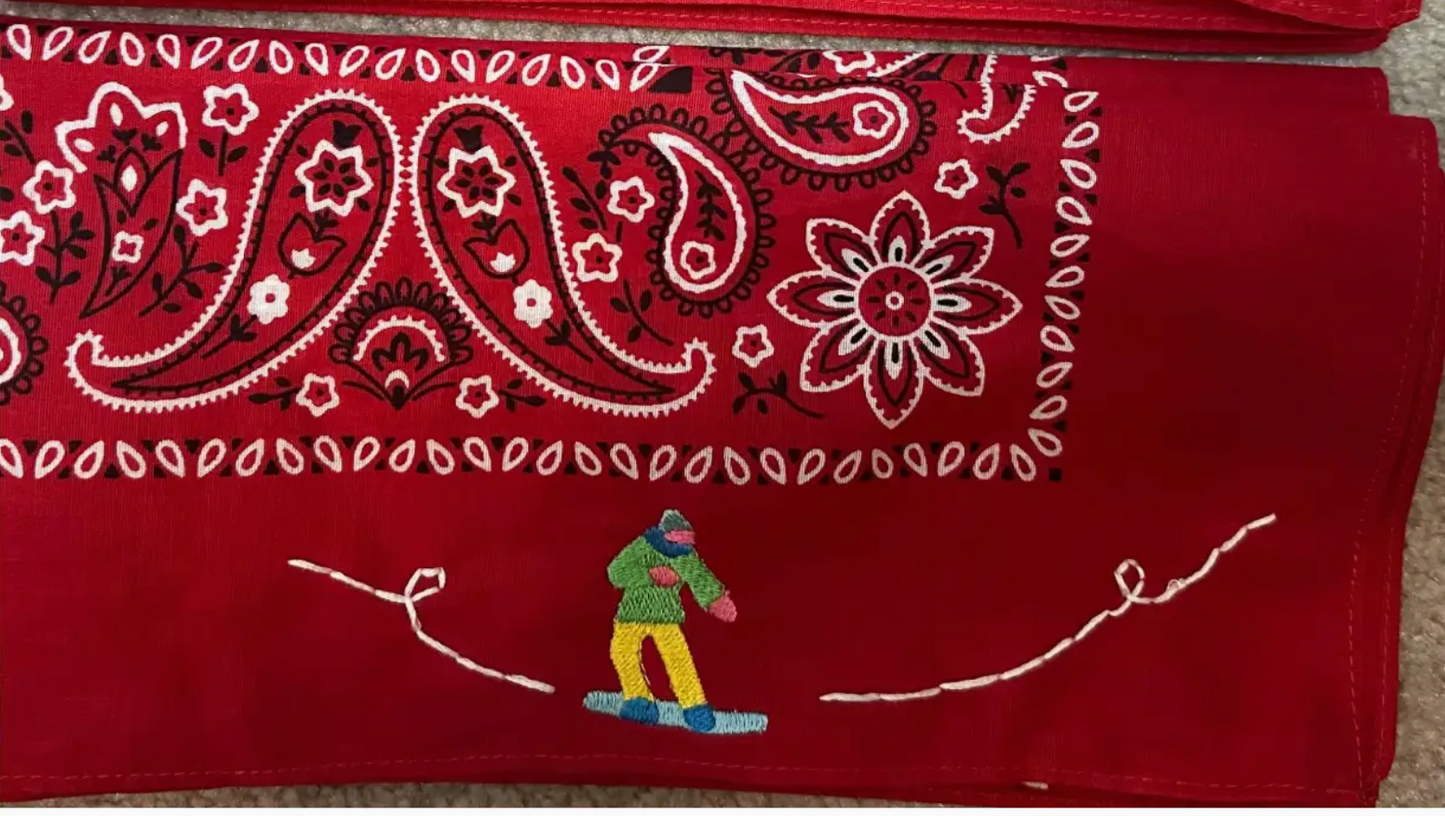 EMBROIDERED BANDANA