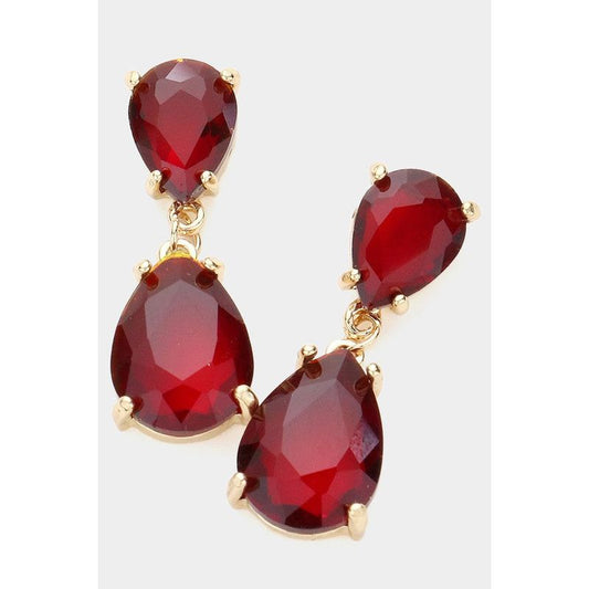 Double Teardrop Dangle Earring