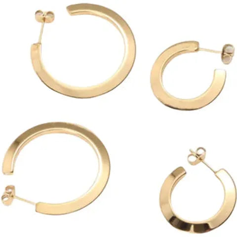 Endless Gold Hoop Earrings