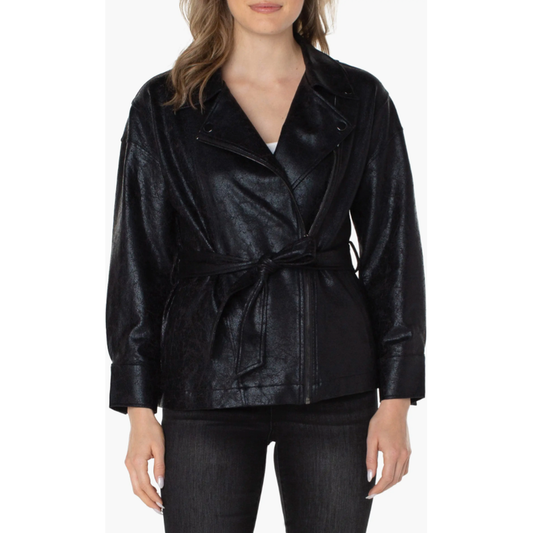 Belted Moto Jacket