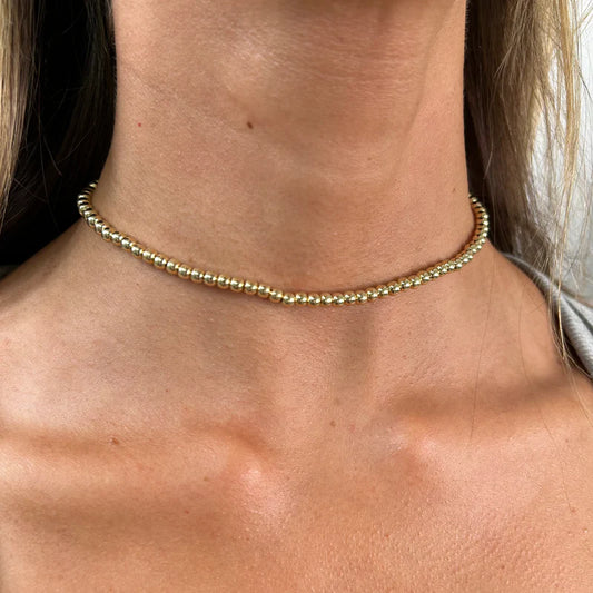 6 MM Allison Beaded Choker