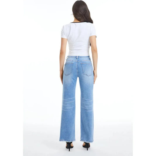 Alsa Mid Rise Wide Leg Denim
