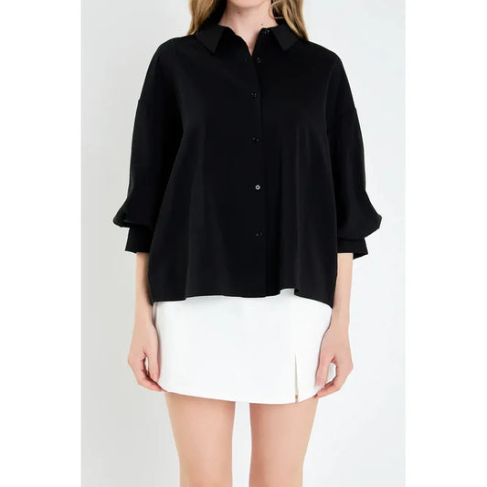 Balloon Sleeve Shirt