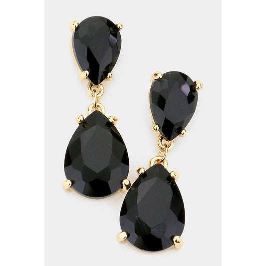 Double Teardrop Dangle Earring
