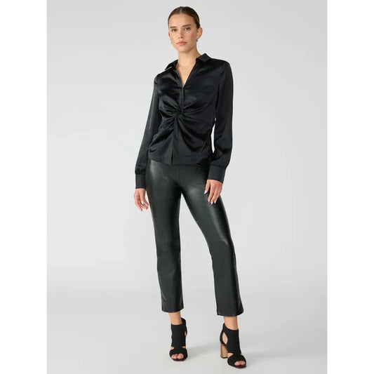 Faux Leather Carnaby Kick Crop
