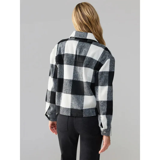 Cropped Boy Shirt Zip Up