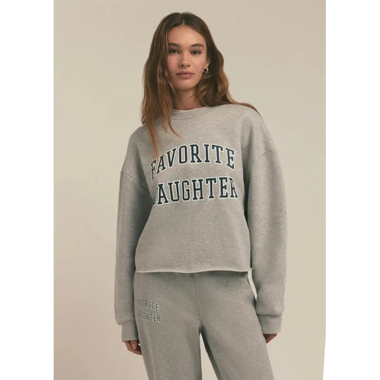 Cropped Collegiate Sweatshirt