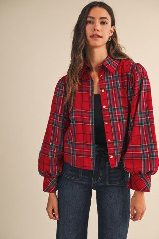 Tartan Plaid Button Up