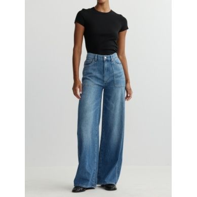 Hepburn High Rise Wide Leg Denim