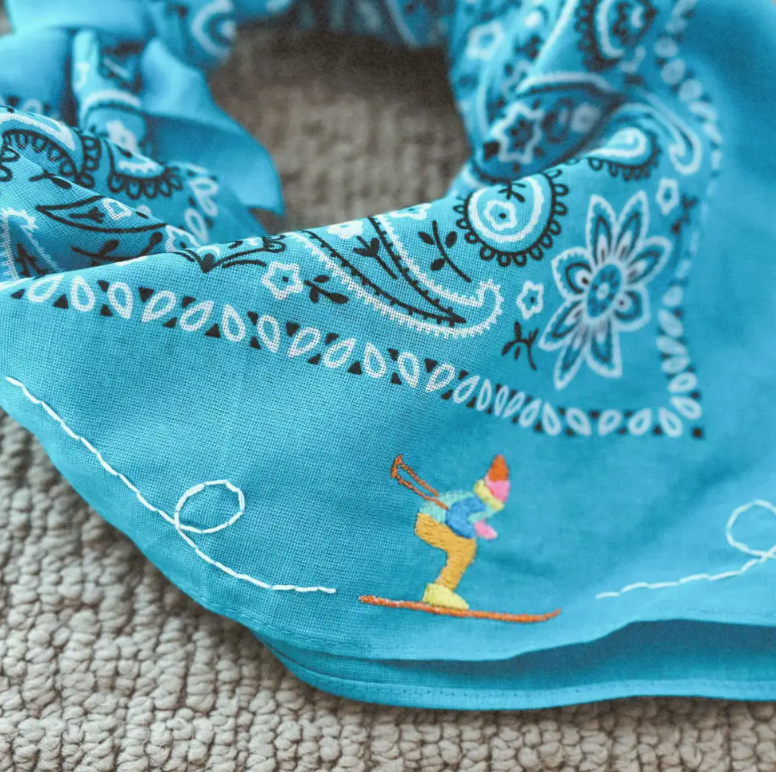 EMBROIDERED BANDANA
