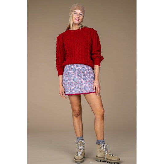Tess Quilted Mini Skirt