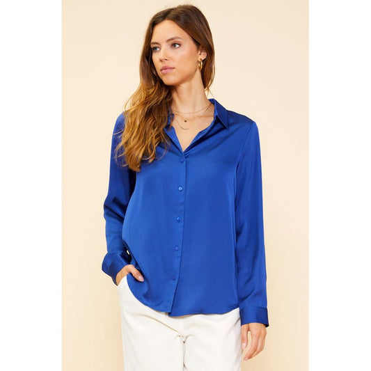 Recycled Classic Satin Blouse