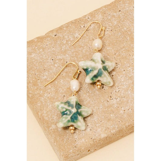 Pearl and Starfish Earring