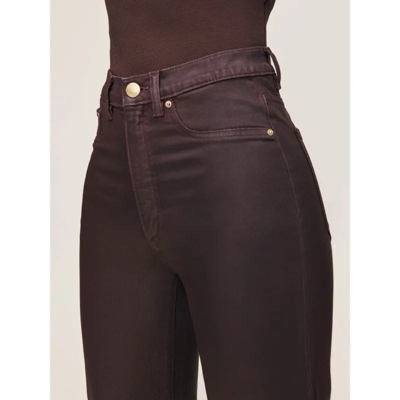 Karmine Coated HIgh Rise Wide Leg