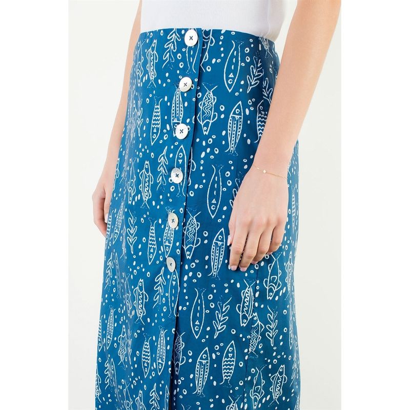 FISH MIDI SKIRT