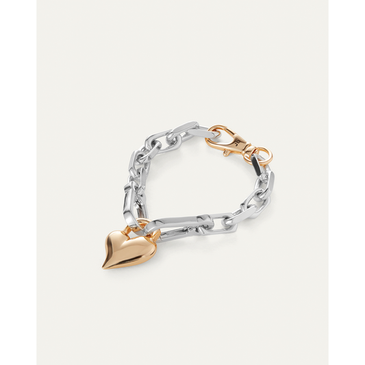 Padlock Heart Chain Bracelet