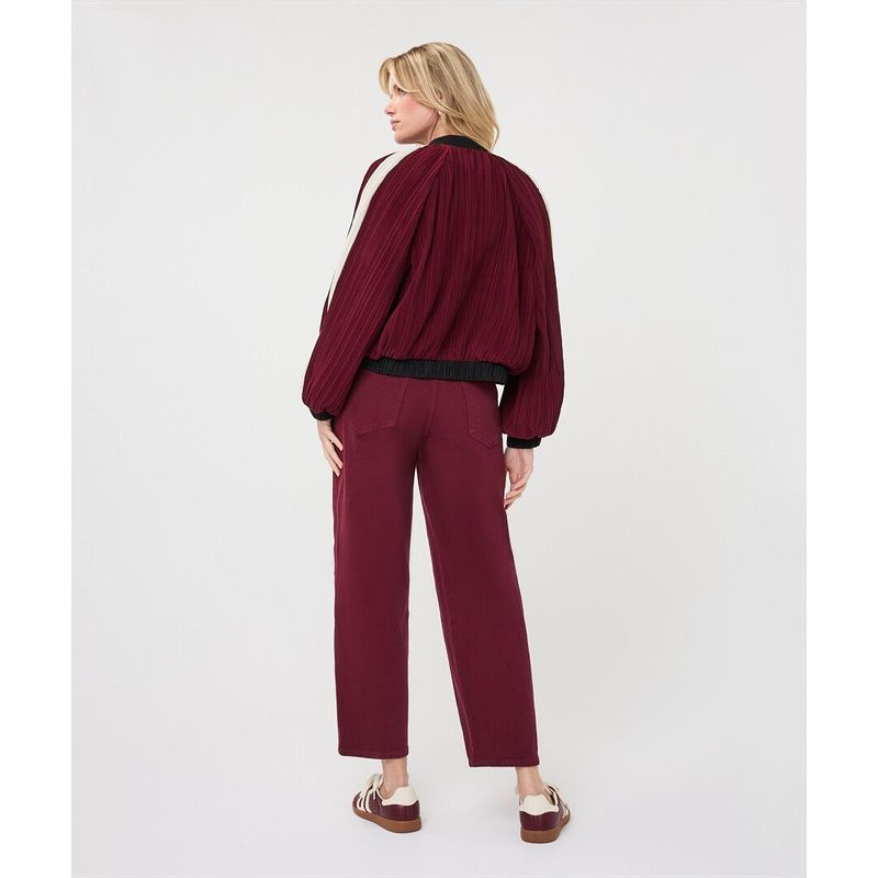 Plisse Bomber Jacket