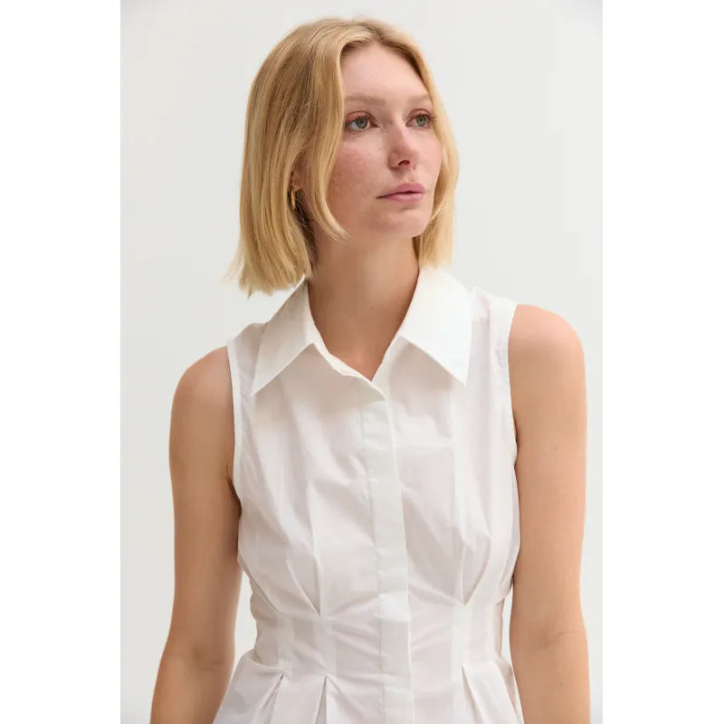 JAY PLEATED SL TOP