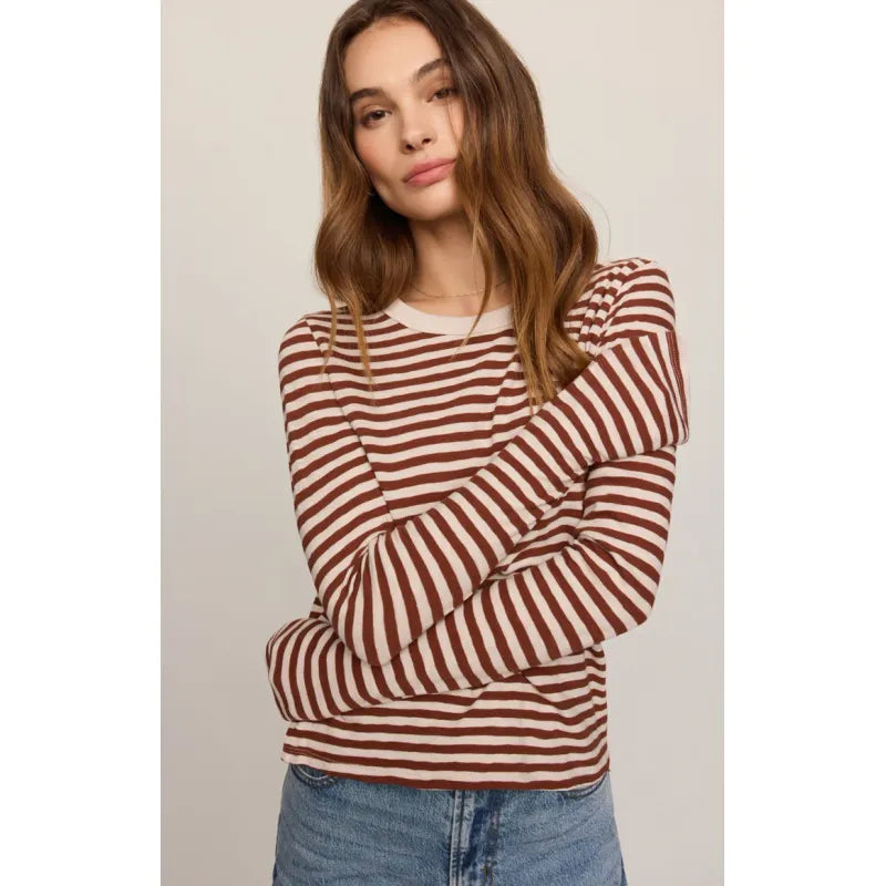 Junie Long Sleeve Striped Tee