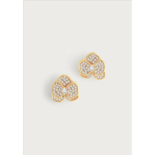 Orchid Pave Stud Earrings