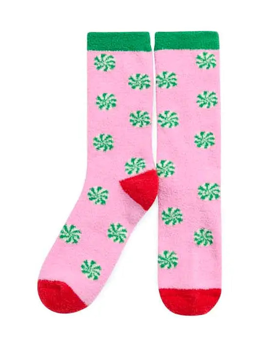 Fuzzy Holiday Socks
