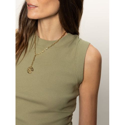 Ribbed Ruched Tank