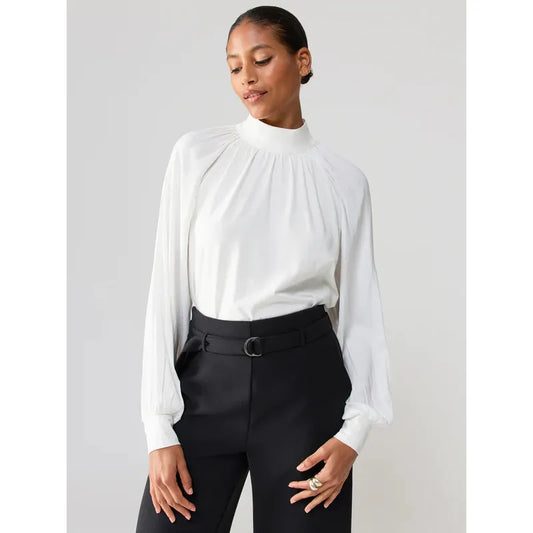 Sateen Mixed Media Top