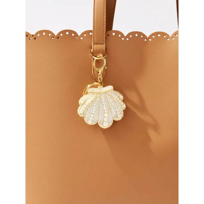 BEADED BAG CHARM/KEY CHAIN