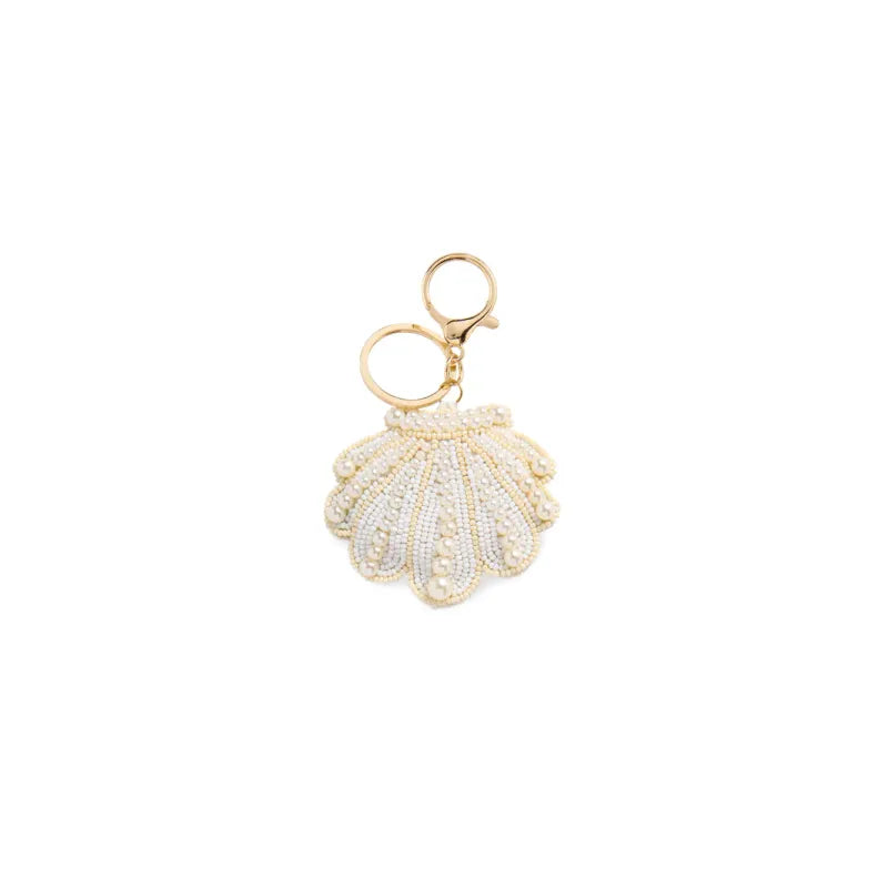 BEADED BAG CHARM/KEY CHAIN