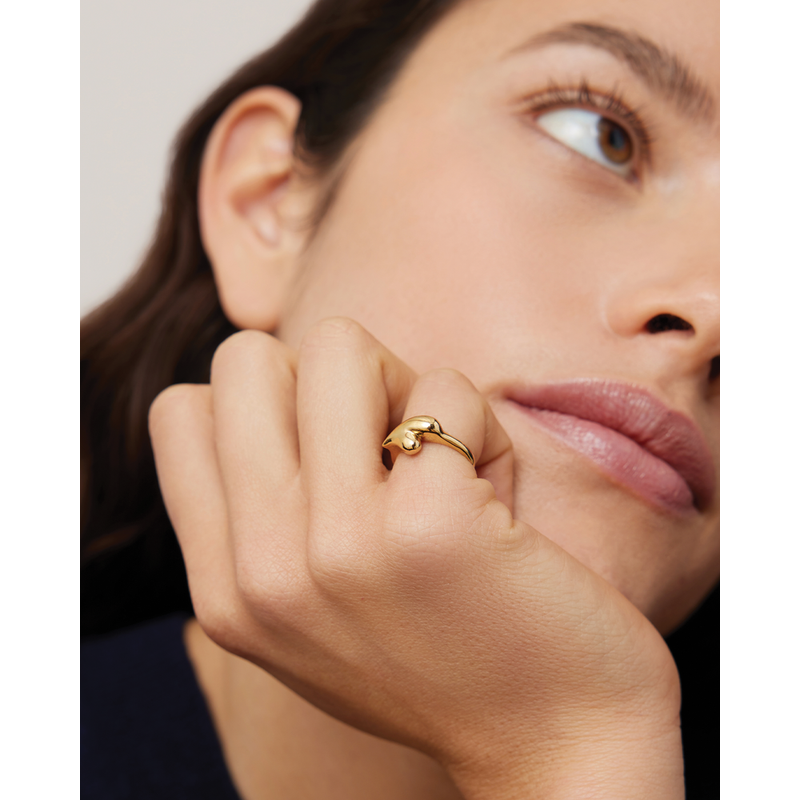 Puffy Heart Signet Ring