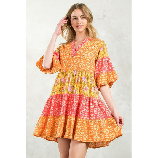 Batik Print Dress