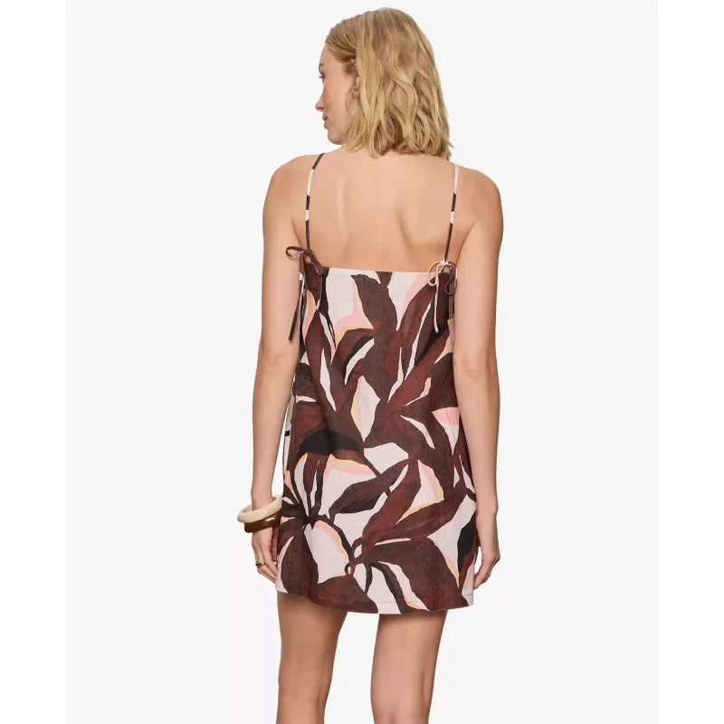 Hideaway Linen Tie Strap Dress