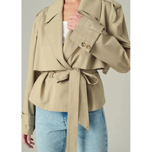 Liz Cropped Trench