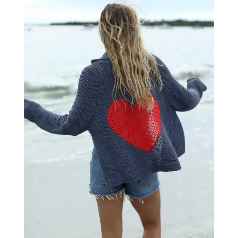 Heart Back Cardi